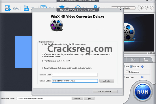 WinX HD Video Converter Deluxe Crack