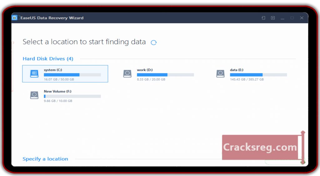 EaseUS Data Recovery Crack 