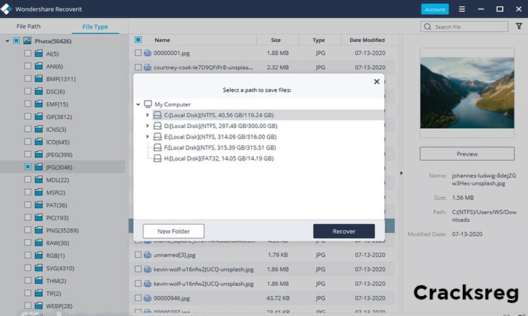 Wondershare Recoverit Crack