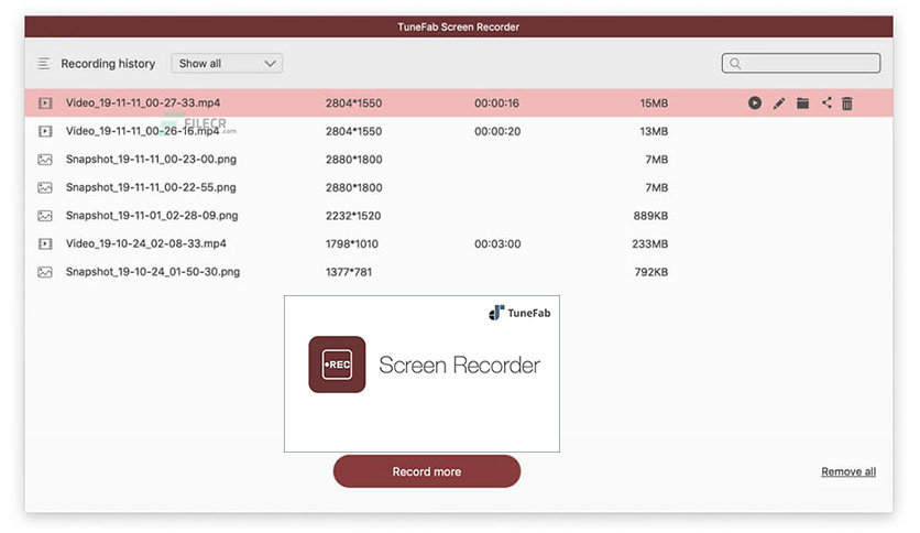 TuneFab Screen Recorder Crack