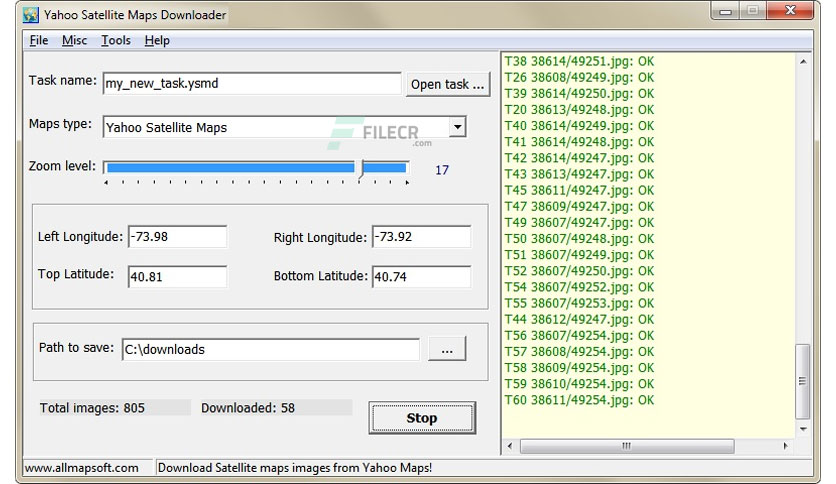 AllMapSoft Yahoo Satellite Maps Downloader Crack