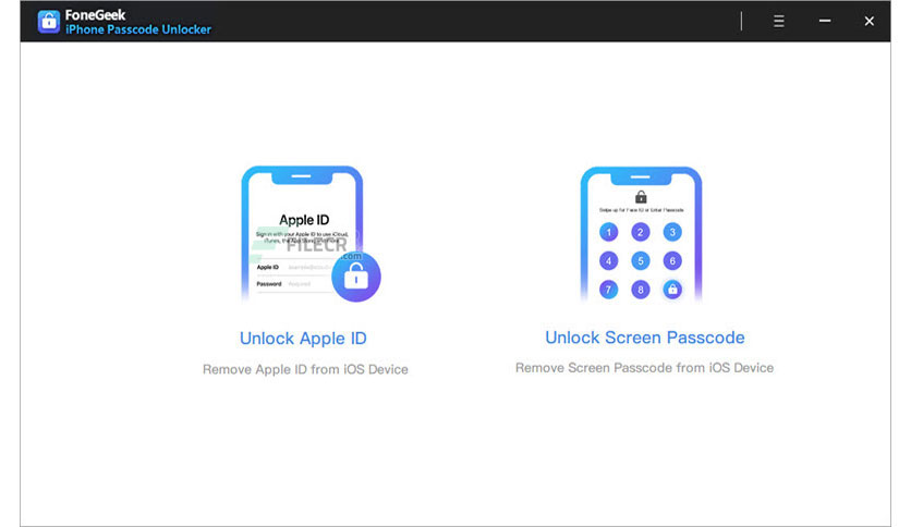 FoneGeek iPhone Passcode Unlocker Crack